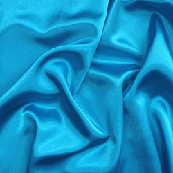 *Ткань Атлас-сатин, цвет Голубой (на отрез)  в Дмитрове