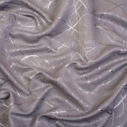 Ткань Блэкаут для штор светозатемняющая 75% &quot;Ледовое тиснение цвет Серый&quot; (на отрез)  в Дмитрове