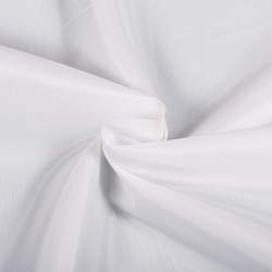Ткань подкладочная Таффета 190Т, цвет Белый (на отрез)  в Дмитрове