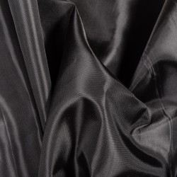 Ткань подкладочная Таффета 190Т, цвет Черный (на отрез)  в Дмитрове
