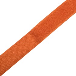 Контактная лента 25мм цвет Оранжевый (велькро-липучка, на отрез)  в Дмитрове