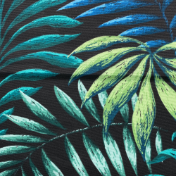 Интерьерная ткань Дак (DUCK), принт &quot;Тропические листья&quot; (на отрез)  в Дмитрове