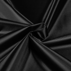*Ткань Оксфорд 210D PU, цвет Черный (на отрез)  в Дмитрове