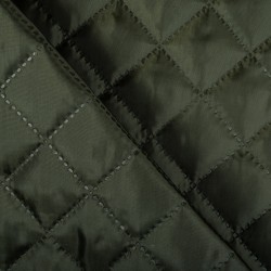 Стеганая подкладочная ткань с синтепоном (100гр/м2), цвет Хаки (на отрез)  в Дмитрове