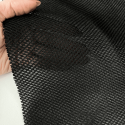 Сетка 3D трехслойная Air mesh 165 гр/м2, цвет Черный (на отрез)  в Дмитрове