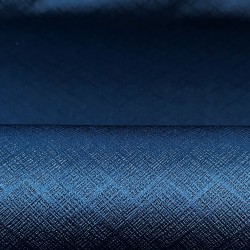 Ткань Блэкаут для штор светозатемняющая 100% &quot;Орнамент Синий&quot; (на отрез)  в Дмитрове